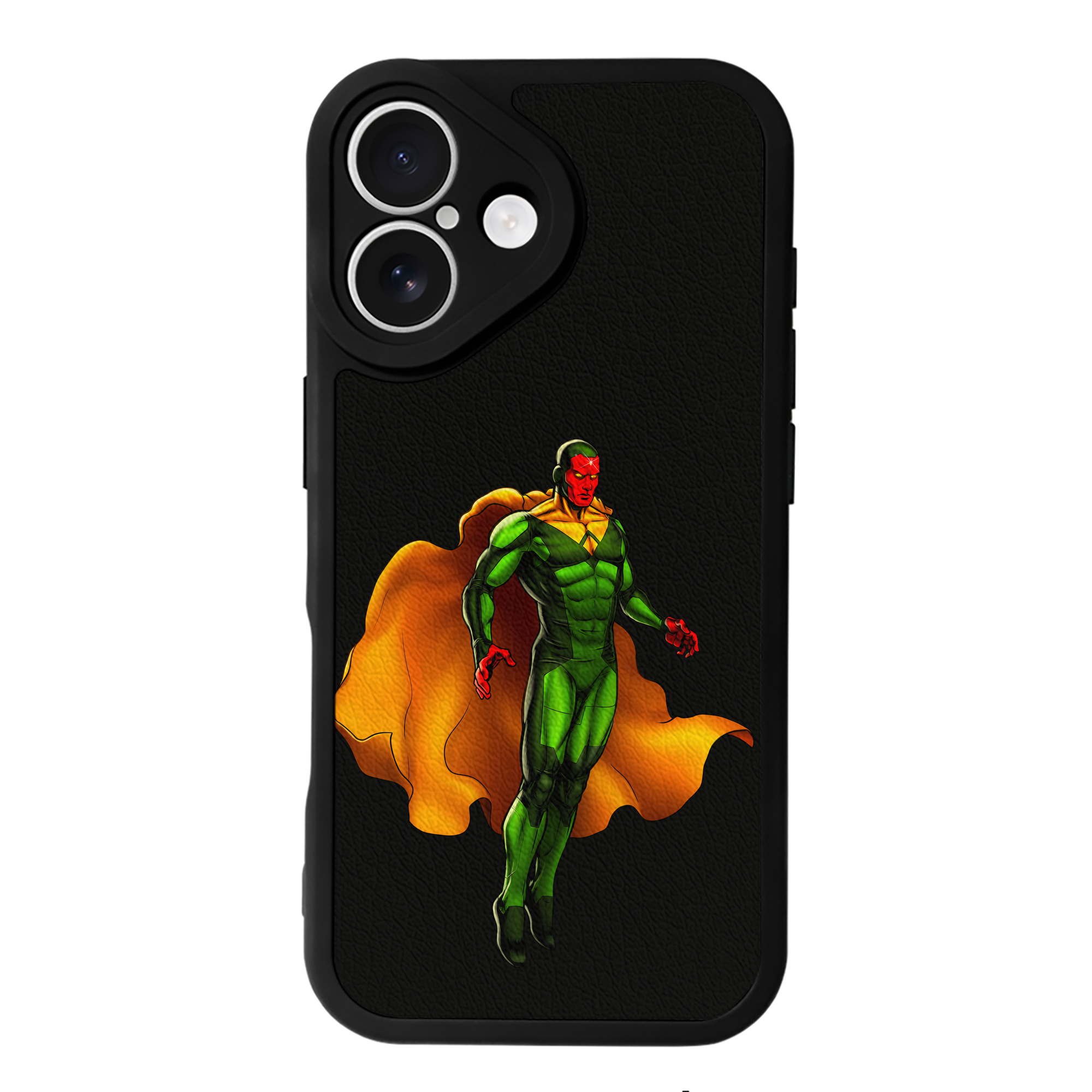 （画像用） アベンジャーズ The Avengers 【iPhone 16シリーズ対応】シリコンスマホケース（レザー調） 材質：シリコン